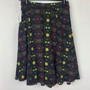 LuLaRoe Skirts - Lularoe Madison Skirt Small Black Pink Geometric LuLaRoe Skirts - Lularoe Madison Skirt Small Black Pink Geometric